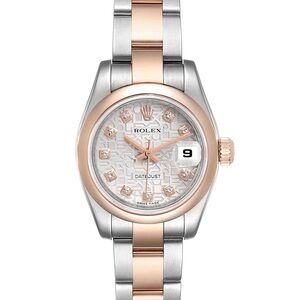 Rolex Lady-Datejust 26mm watch, Model number 179161
Rose gold/steel oyster